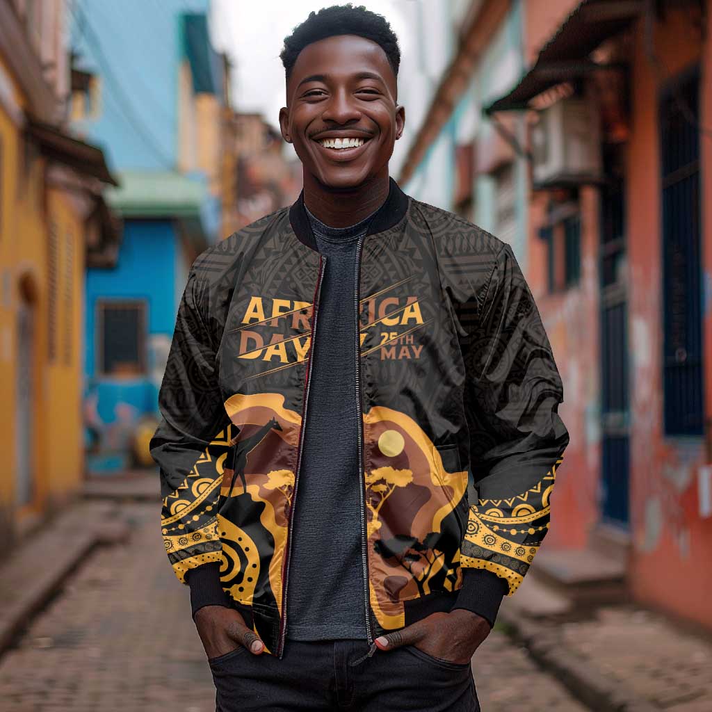 Africa Day Personalized Bomber Jacket Ethnic Retro Style