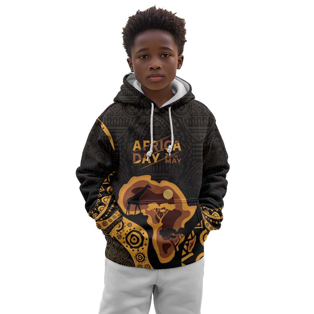 Africa Day Personalized Kid Hoodie Ethnic Retro Style