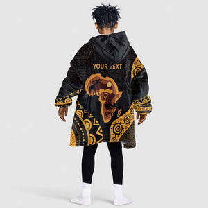 Africa Day Personalized KId Wearable Blanket Hoodie Ethnic Retro Style