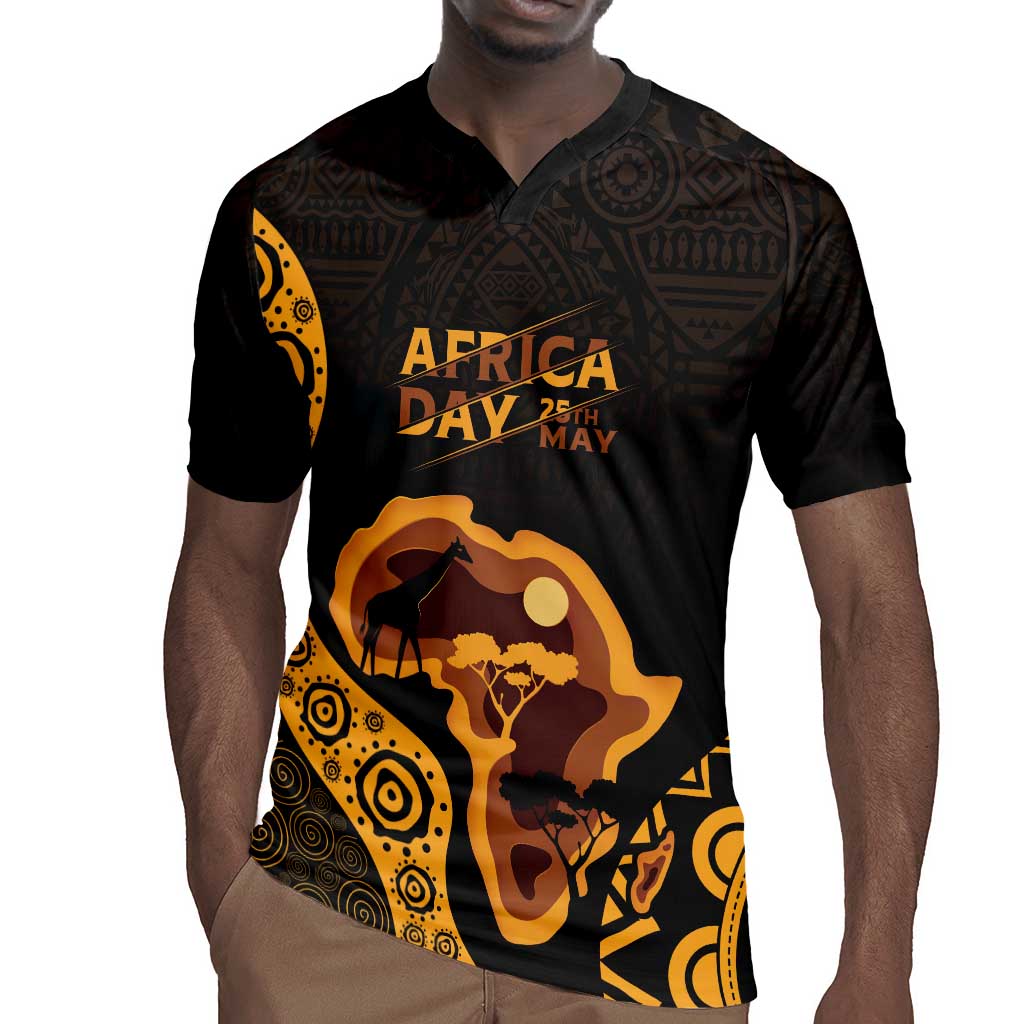 Africa Day Personalized Rugby Jersey Ethnic Retro Style