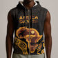 Africa Day Personalized Sleeveless Zip Hoodie Ethnic Retro Style - African Pride
