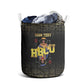 HBCU Grad Personalized Queen Poker Card Laundry Basket Golden Pattern