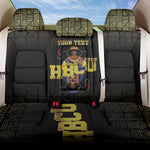 HBCU Grad Personalized Queen Poker Card Back Car Seat Cover Golden Pattern