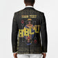 HBCU Grad Personalized Queen Poker Card Blazer Golden Pattern