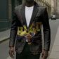 HBCU Grad Personalized Queen Poker Card Blazer Golden Pattern