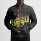 HBCU Grad Personalized Queen Poker Card Bomber Puffer Jacket Golden Pattern