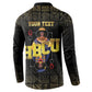 HBCU Grad Personalized Queen Poker Card Button Sweatshirt Golden Pattern