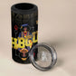 HBCU Grad Personalized Queen Poker Card 4 in 1 Can Cooler Tumbler Golden Pattern