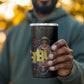 HBCU Grad Personalized Queen Poker Card 4 in 1 Can Cooler Tumbler Golden Pattern