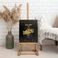 HBCU Grad Personalized Queen Poker Card Canvas Wall Art Golden Pattern