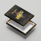 HBCU Grad Personalized Queen Poker Card Canvas Wall Art Golden Pattern