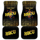 HBCU Grad Personalized Queen Poker Card Car Mats Golden Pattern
