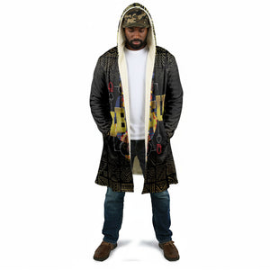 HBCU Grad Personalized Queen Poker Card Cloak Golden Pattern