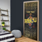 HBCU Grad Personalized Queen Poker Card Door Cover Golden Pattern