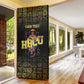 HBCU Grad Personalized Queen Poker Card Door Cover Golden Pattern