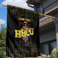 HBCU Grad Personalized Queen Poker Card Garden Flag Golden Pattern