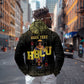 HBCU Grad Personalized Queen Poker Card Hoodie Golden Pattern