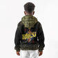 HBCU Grad Personalized Queen Poker Card Kid Hoodie Golden Pattern