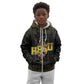 HBCU Grad Personalized Queen Poker Card Kid Hoodie Golden Pattern