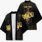 HBCU Grad Personalized Queen Poker Card Kimono Golden Pattern