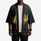 HBCU Grad Personalized Queen Poker Card Kimono Golden Pattern