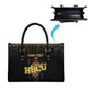 HBCU Grad Personalized Queen Poker Card Leather Bag Golden Pattern
