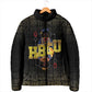 HBCU Grad Personalized Queen Poker Card Padded Jacket Golden Pattern
