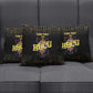 HBCU Grad Personalized Queen Poker Card Pillow Cover Golden Pattern