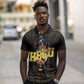 HBCU Grad Personalized Queen Poker Card Polo Shirt Golden Pattern