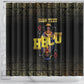 HBCU Grad Personalized Queen Poker Card Shower Curtain Golden Pattern