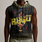 HBCU Grad Personalized Queen Poker Card Sleeveless Hoodie Golden Pattern