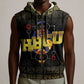 HBCU Grad Personalized Queen Poker Card Sleeveless Zip Hoodie Golden Pattern