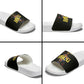HBCU Grad Personalized Queen Poker Card Slide Sandals Golden Pattern