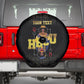 HBCU Grad Personalized Queen Poker Card Spare Tire Cover Golden Pattern