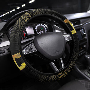 HBCU Grad Queen Poker Card Steering Wheel Cover Golden Pattern