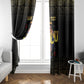 HBCU Grad Personalized Queen Poker Card Window Curtain Golden Pattern
