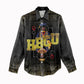 HBCU Grad Personalized Queen Poker Card Women Casual Shirt Golden Pattern