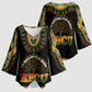 I'm Rooting For Every HBCU Dashiki Style Kimono Sleeve Blouse
