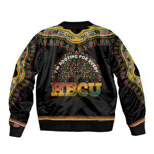 I'm Rooting For Every HBCU Dashiki Style Sleeve Zip Bomber Jacket