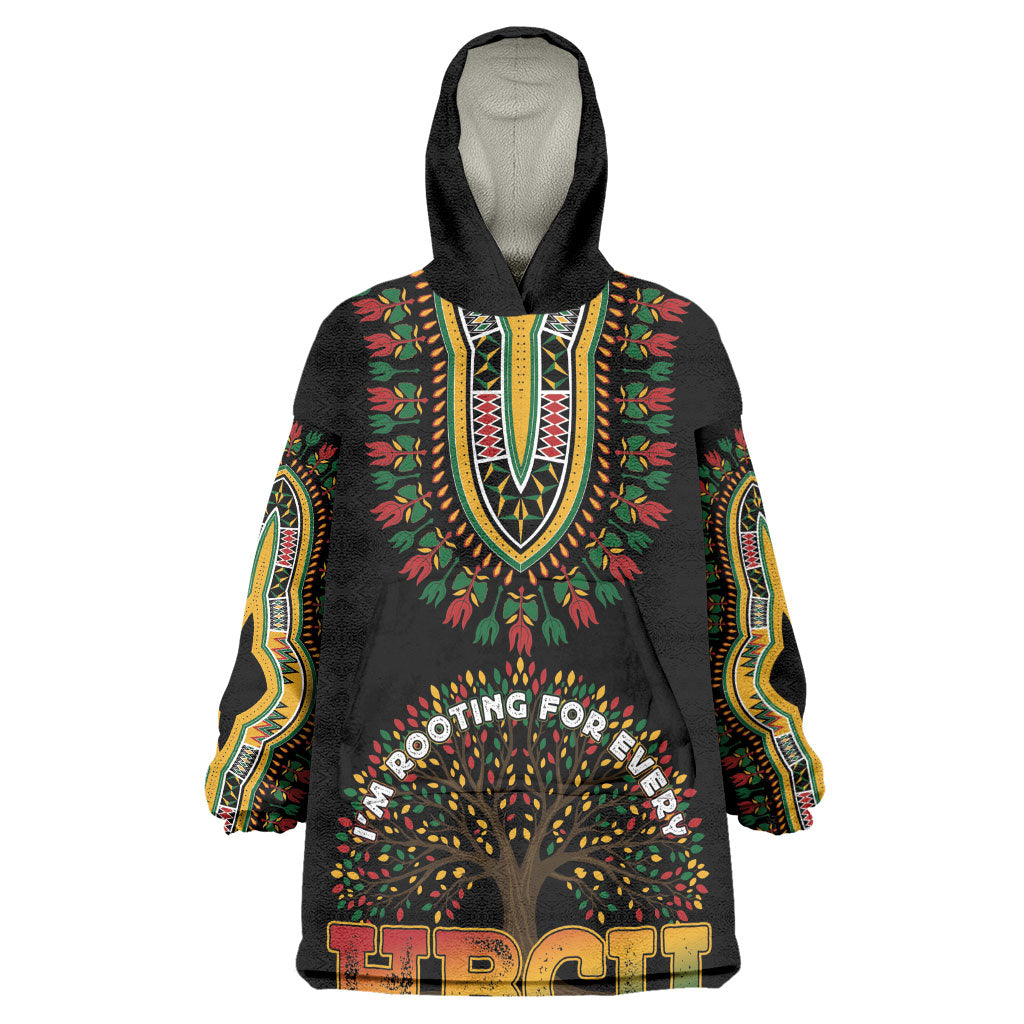 I'm Rooting For Every HBCU Dashiki Style Wearable Blanket Hoodie