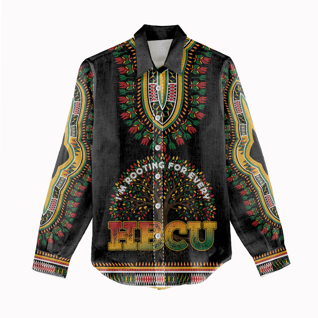 I'm Rooting For Every HBCU Dashiki Style Women Casual Shirt