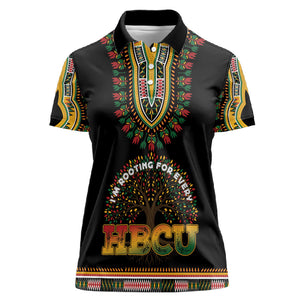 I'm Rooting For Every HBCU Dashiki Style Women Polo Shirt