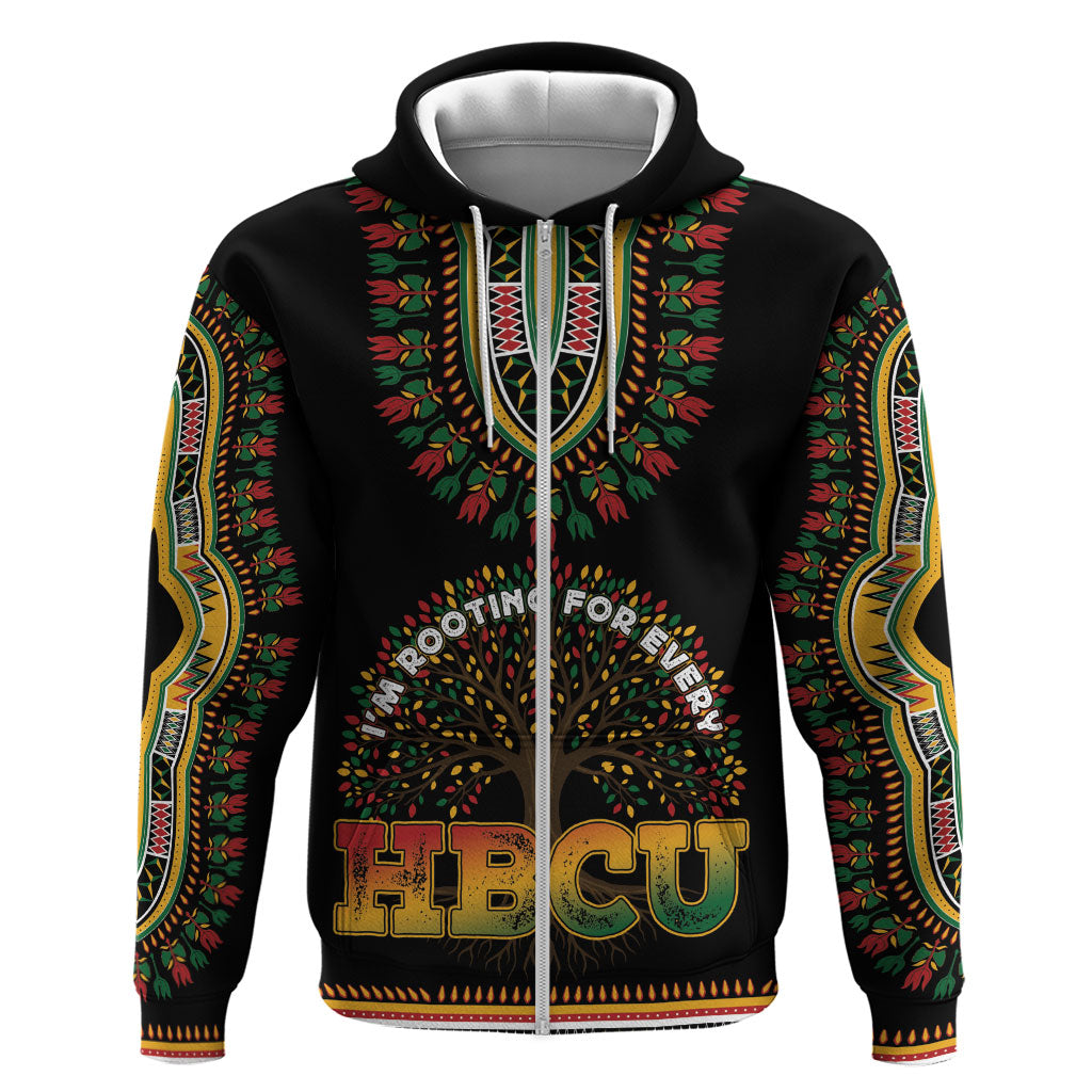 I'm Rooting For Every HBCU Dashiki Style Zip Hoodie