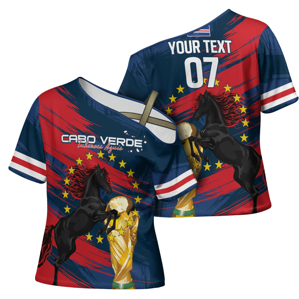 Cape Verde - WC2026 Dark Horse Custom Cross Shoulder Shirt Our Time Our Story