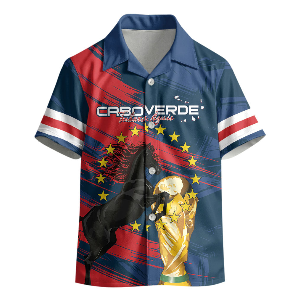 Cape Verde - WC2026 Dark Horse Custom Kid Hawaiian Shirt Our Time Our Story