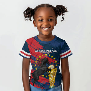 Cape Verde - WC2026 Dark Horse Custom Kid T shirt Our Time Our Story