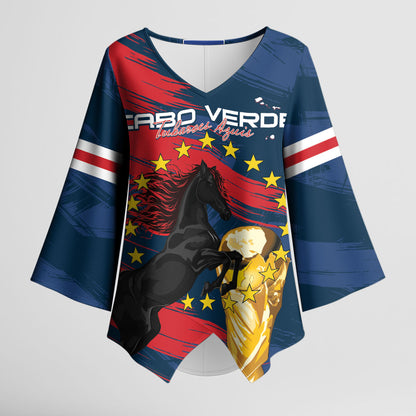 Cape Verde - WC2026 Dark Horse Custom Kimono Sleeve Blouse Our Time Our Story