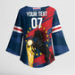 Cape Verde - WC2026 Dark Horse Custom Kimono Sleeve Blouse Our Time Our Story