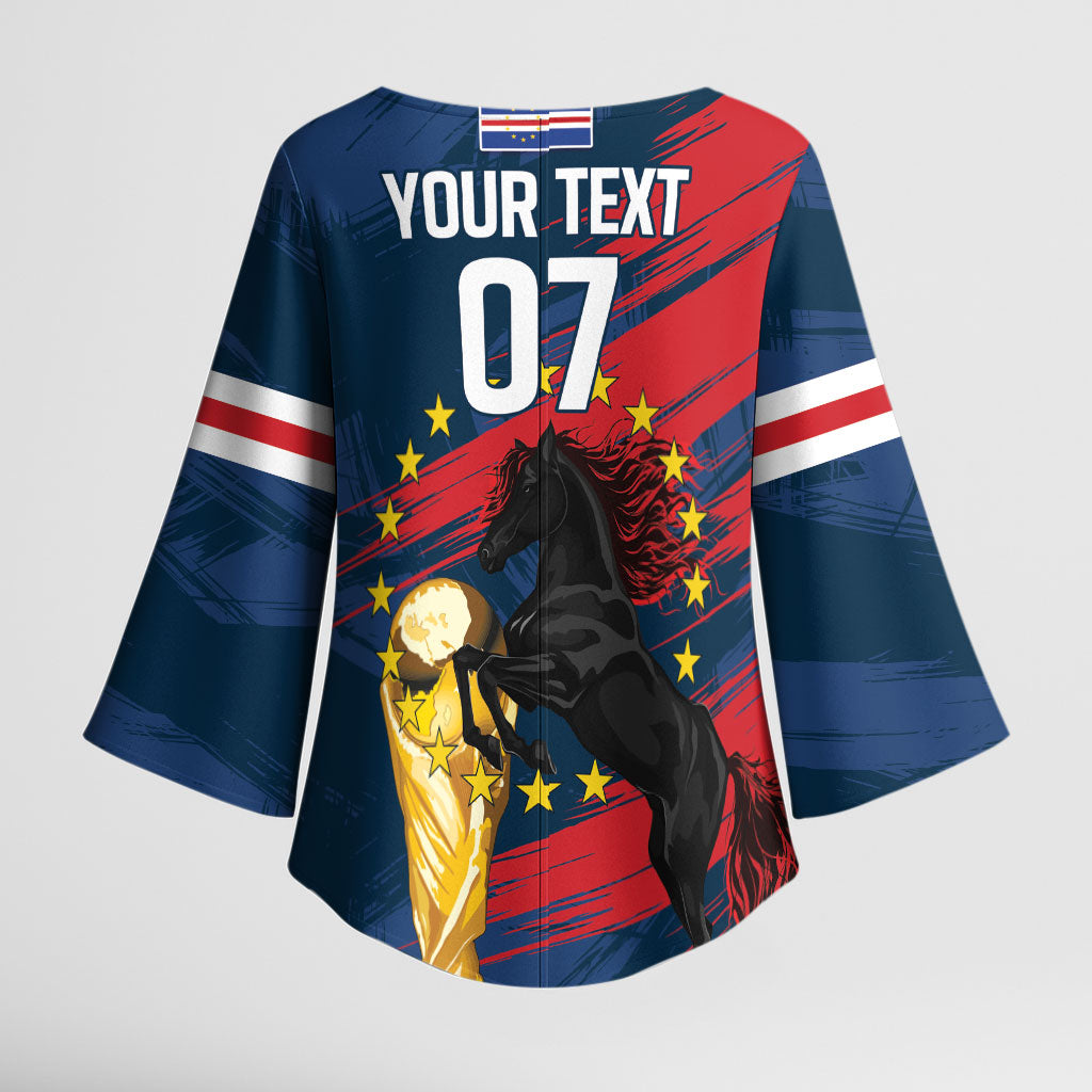 Cape Verde - WC2026 Dark Horse Custom Kimono Sleeve Blouse Our Time Our Story