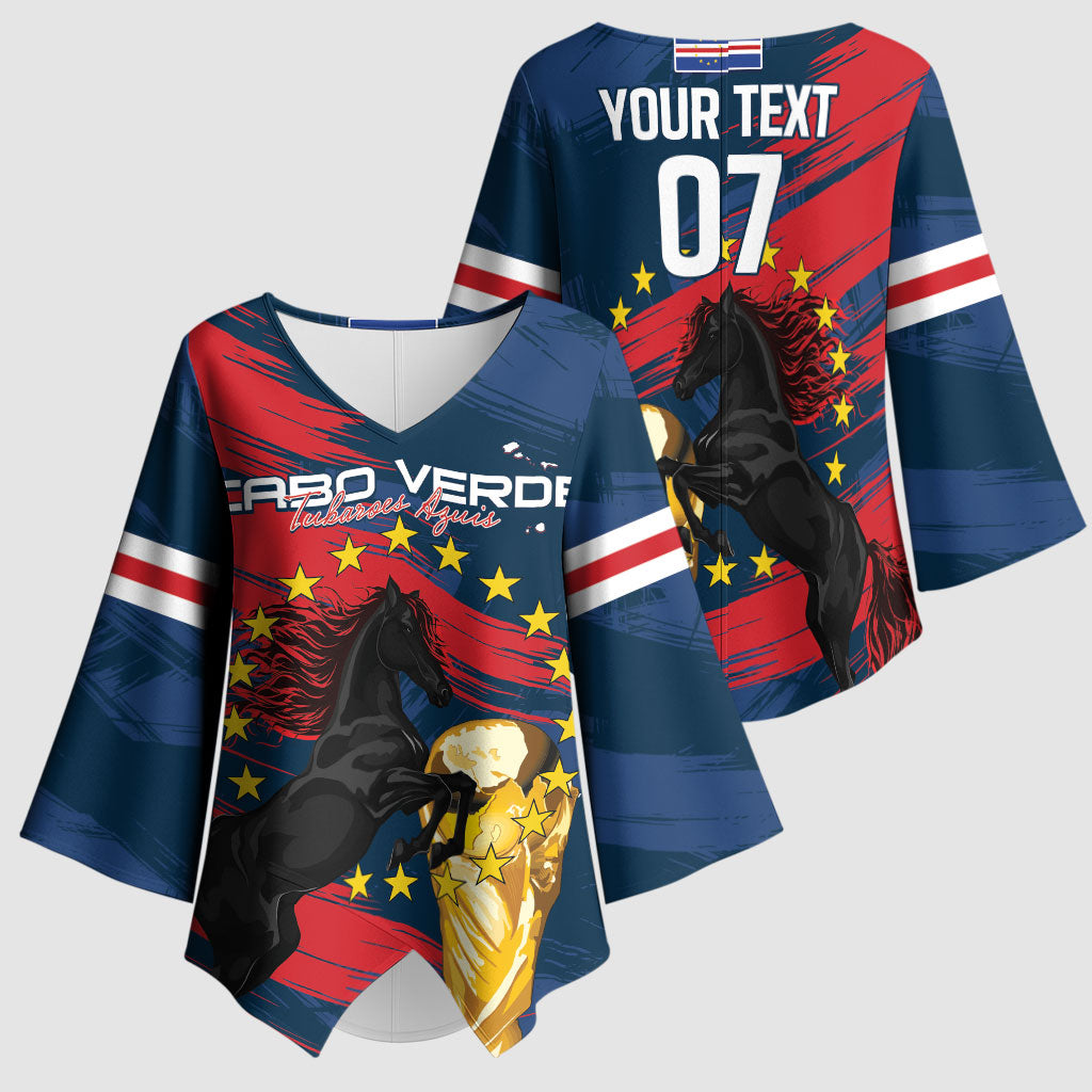Cape Verde - WC2026 Dark Horse Custom Kimono Sleeve Blouse Our Time Our Story